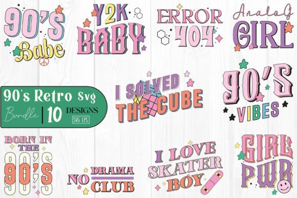 90s Retro SVG Design Bundle Review
