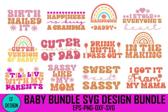 Baby Bunble Retro Svg Design Bundle Review