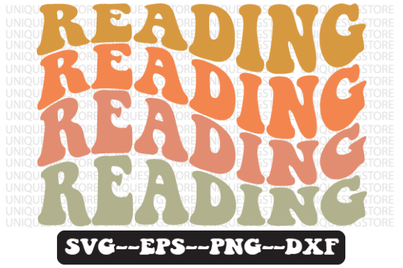 Reading Wavy Retro Svg Design Review