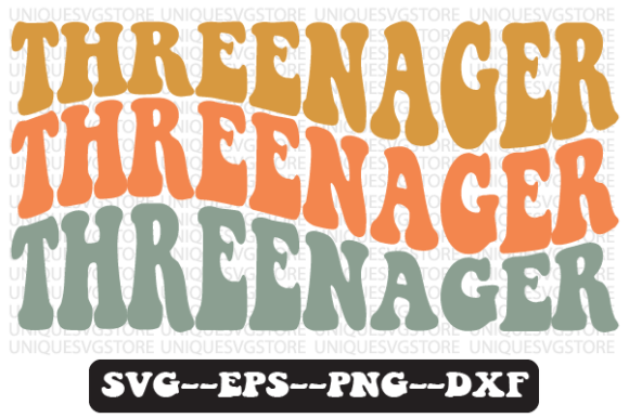 Threenager Wavy Retro Svg Design Review